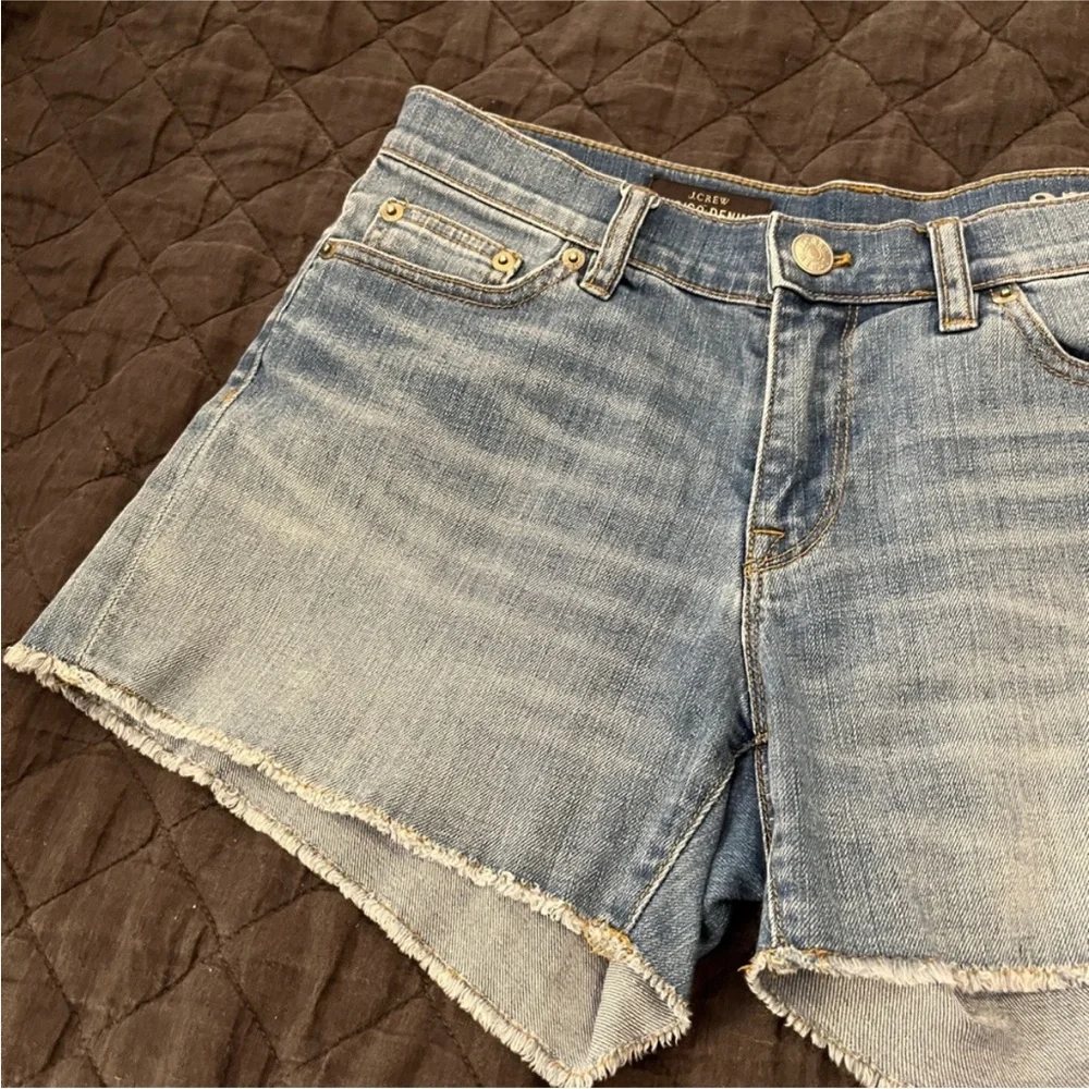 J.Crew Indigo Denim Cutoff Shorts Size 27 Jean Shorts